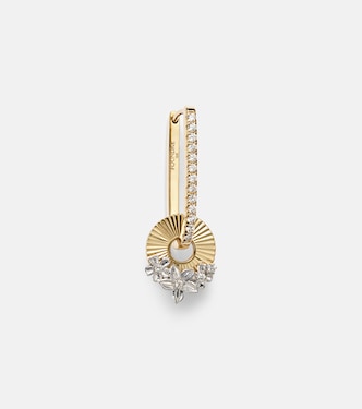 Boucle d’oreille unique en or 18 ct et diamants | FoundRae