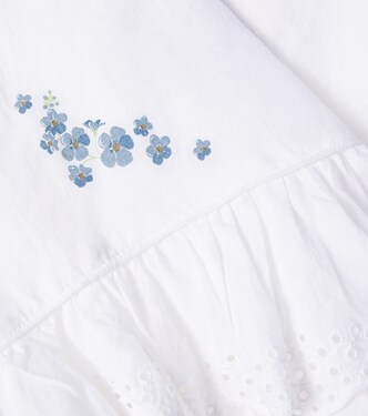 Floral ruffled cotton top | Konges Sløjd