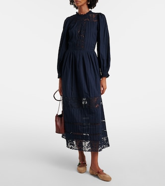Midikleid Amelie aus Spitze und Baumwolle | Ulla Johnson