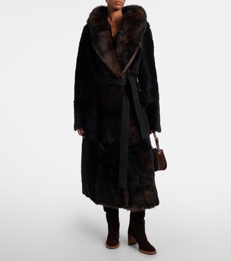 Geoff shearling wrap coat | Altuzarra