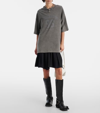 Ennie logo cotton minidress | Acne Studios
