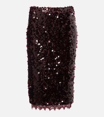 Jupe midi Opaline à sequins | Christopher Esber