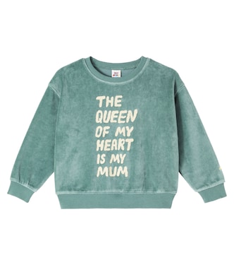 The Queen cotton-blend velour sweatshirt | Jellymallow