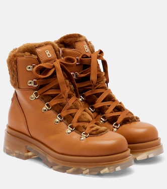 Swansea shearling-lined leather ankle boots | Bogner