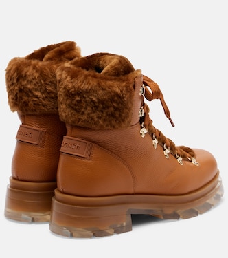 Swansea shearling-lined leather ankle boots | Bogner