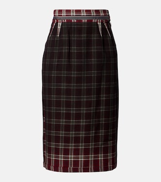 Checked pencil skirt | Maison Margiela