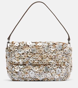 Timmy button-embellished shoulder bag | Staud