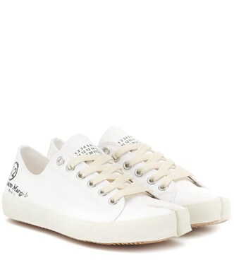 Tabi logo canvas low-top sneakers | Maison Margiela