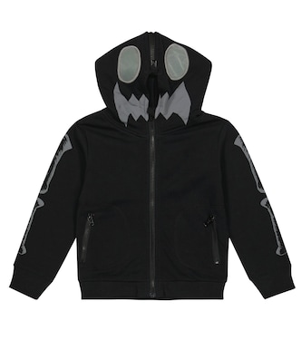 Sweat-shirt à capuche Skeleton en coton | Stella McCartney Kids