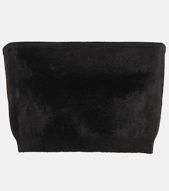 Velvet bandeau top | Alaïa