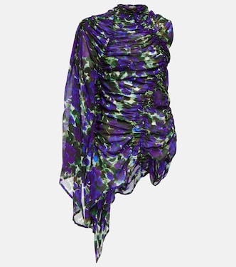 Draped floral top | Dries Van Noten