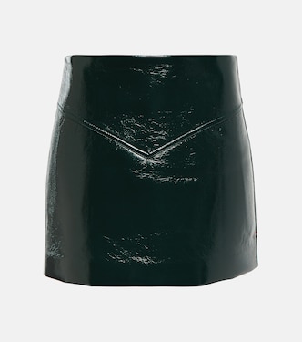 White Label mid-rise faux leather miniskirt | Proenza Schouler