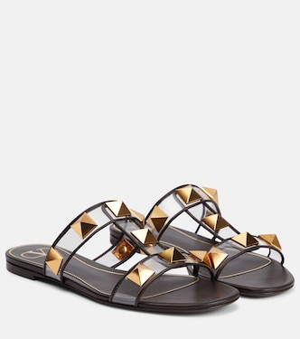 Roman Stud PVC and leather slides | Valentino Garavani