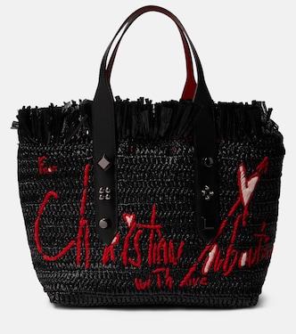 Borsa Frangibus Medium in rafia | Christian Louboutin