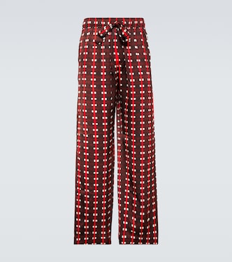 x Lubaina Himid pantalones en jacquard | Wales Bonner