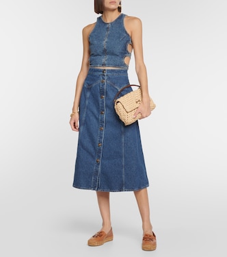 Ines leather platform espadrilles | Tory Burch