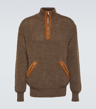 Pullover Bokasafn in misto lana con zip | Ranra