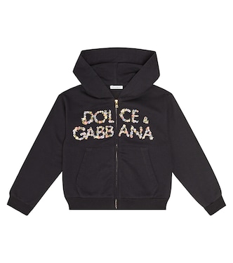 Sudadera con capucha de algodón con logo | Dolce&Gabbana Kids
