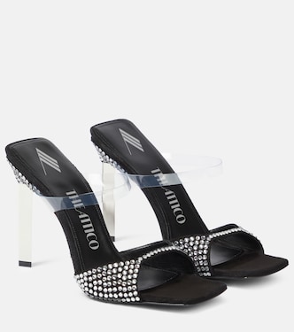 Verzierte Sandalen Adele mit Veloursleder | The Attico
