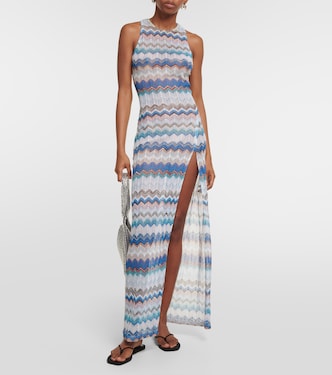 Zig Zag lamé maxi dress | Missoni Mare