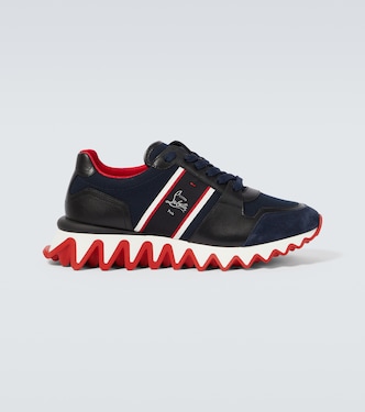Nastroshark leather and canvas sneakers | Christian Louboutin