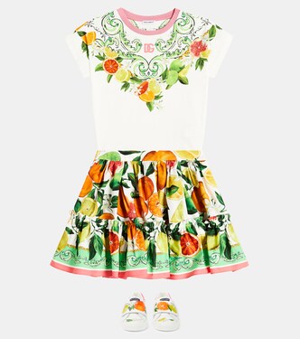 T-shirt en coton imprimé | Dolce&Gabbana Kids