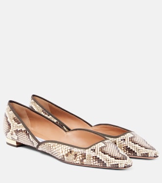Ballerine Maya Flay in pelle stampata | Aquazzura