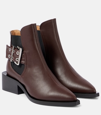 Bottines Chelsea en cuir synthétique | Ganni