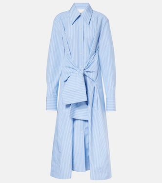 Abito chemisier in cotone a righe | Jil Sander