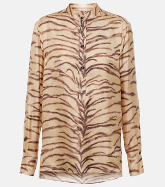 Bedrucktes Hemd aus Seide | Stella McCartney