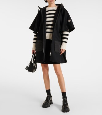 Cape en laine mélangée | Moncler