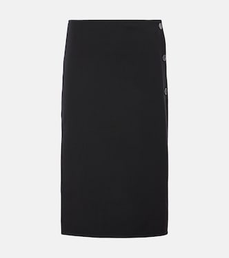 Gonna midi in misto lana | Courrèges