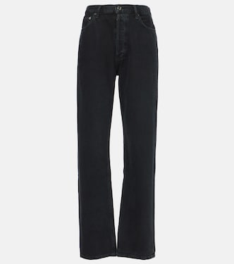 High-Rise Straight Jeans '90s Pinch Waist Long | Agolde