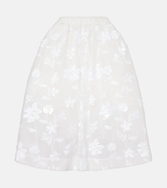 Gonna midi in tulle con paillettes | Simone Rocha