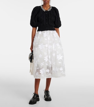 Midirock aus Tüll mit Pailletten | Simone Rocha