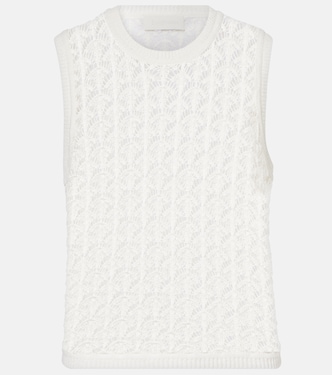 Tank top Wylie Crop in crochet di cotone | Zimmermann