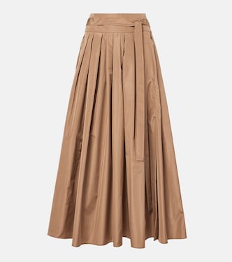 Falda larga plisada Gea de tafetán | 'S Max Mara