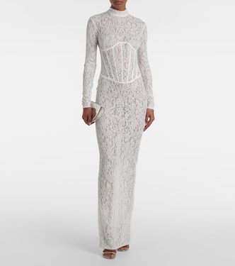 Robe longue Isadora en dentelle | The New Arrivals Ilkyaz Ozel