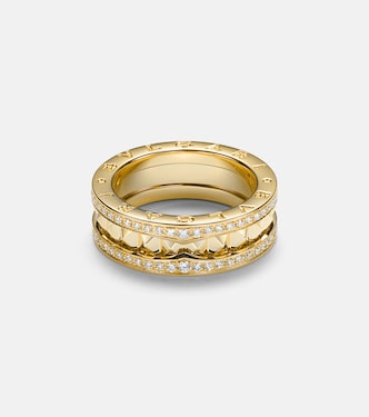 B.zero1 18kt gold ring with diamonds | Bvlgari