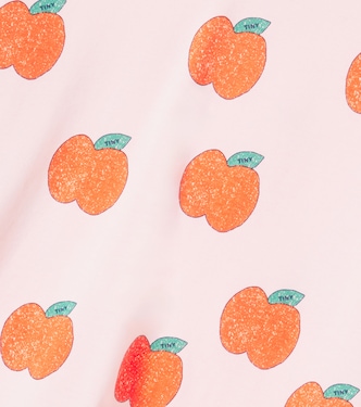 Apples printed cotton T-shirt | Tinycottons