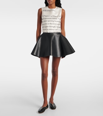 Minirock Circle aus Leder | JW Anderson