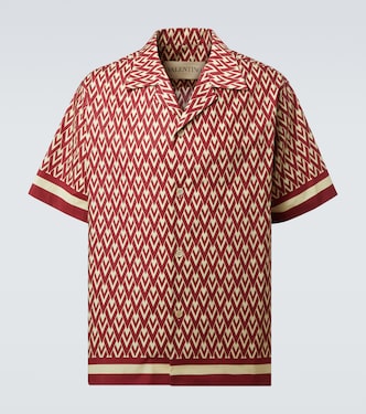 Toute La V cotton poplin bowling shirt | Valentino