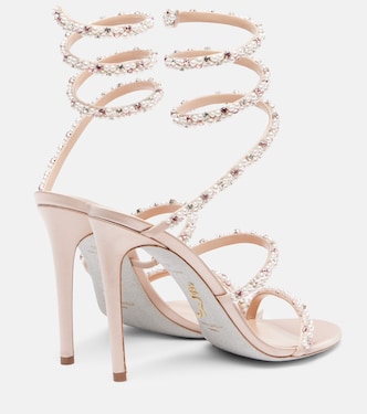 Cleo 105 embellished satin sandals | Rene Caovilla
