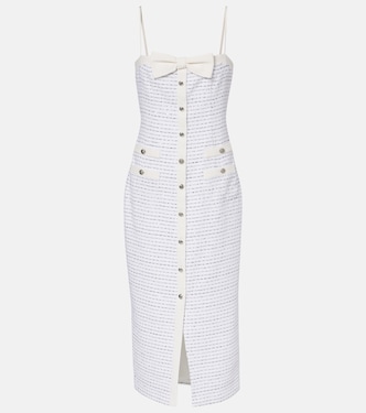 Robe midi rayée en tweed | Alessandra Rich