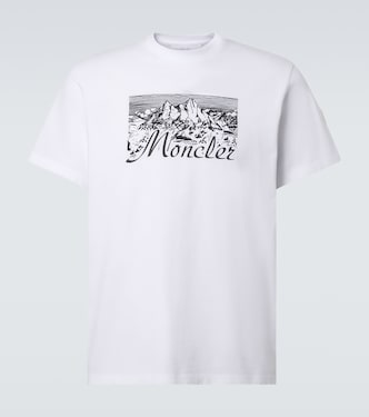 T-shirt in jersey di cotone con logo | Moncler