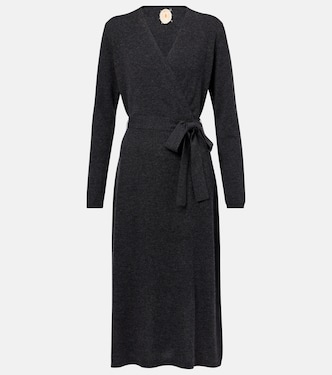 Wool and cashmere wrap dress | Jardin des Orangers