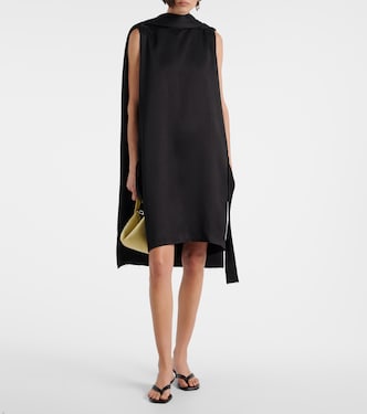 Cocoon deconstructed satin minidress | Toteme