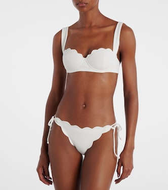 North scalloped bikini top | Marysia