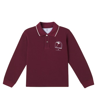 Logo cotton piqué polo shirt | Brunello Cucinelli Kids