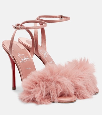 Patchoulina 100 crêpe satin sandals | Christian Louboutin